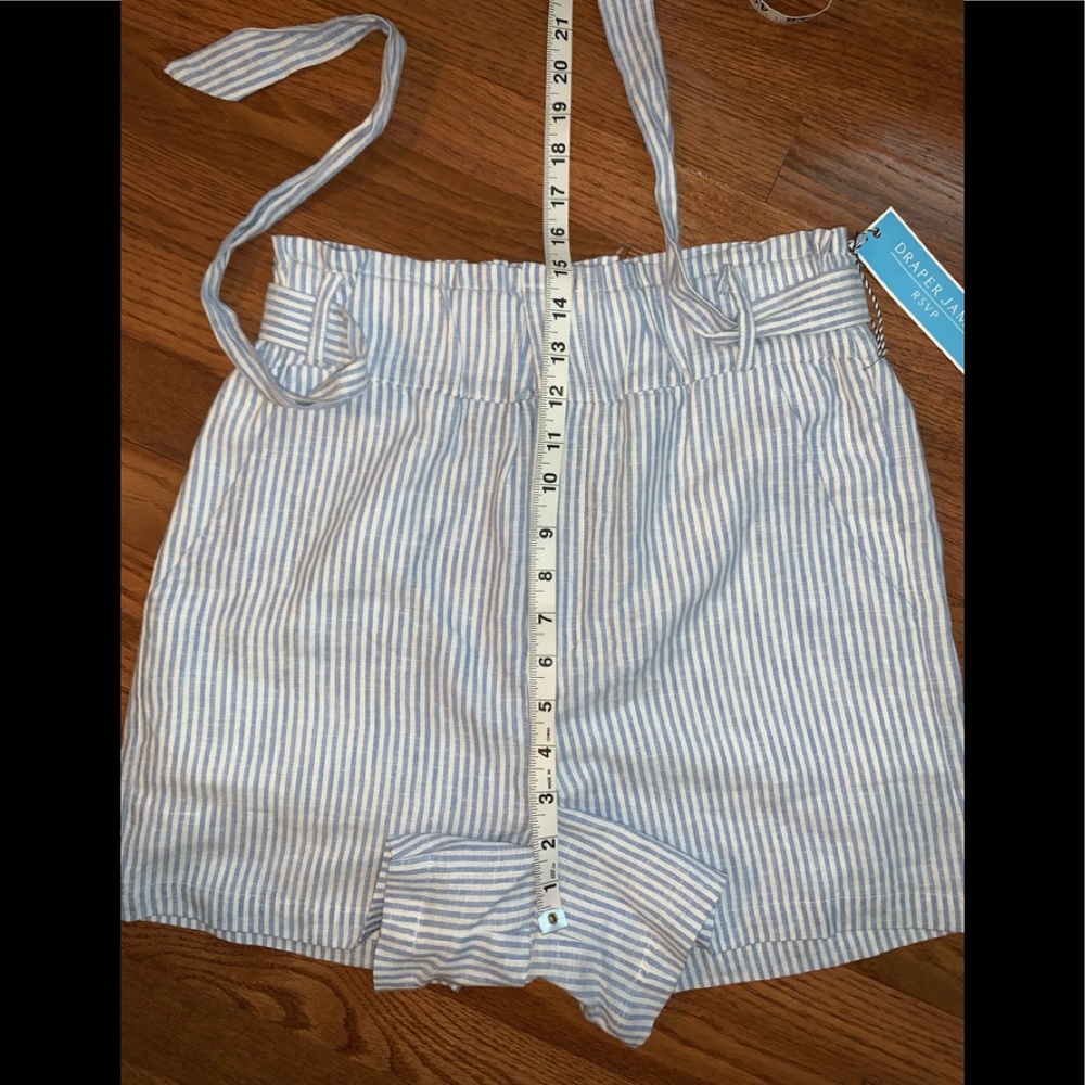 Draper James RSVP Linen blend Paperbag Shorts. Sz S. - Picture 7 of 15